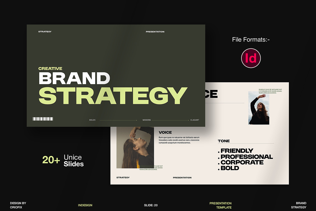 Brand Strategy Presentation Template, a Presentation Template by Oriofix (Photo 1 of 9)
