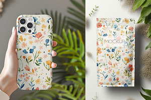 Watercolor Tiny Florals Seamless