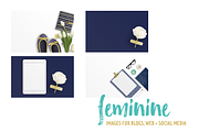Navy & Gold Stock Bundle, an iPad Mockup by Garlic Friday Design (Thumbnail 4 of 5)