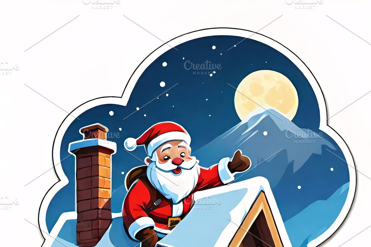 Santa Claus Christmas Scenes, an Illustration by ETARA by Mea Hau (Photo 8 of 9)