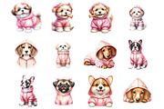 Pink Dog Hoodie Sublimation Clipart, a Graphic by CitraGraphics (Thumbnail 3 of 4)