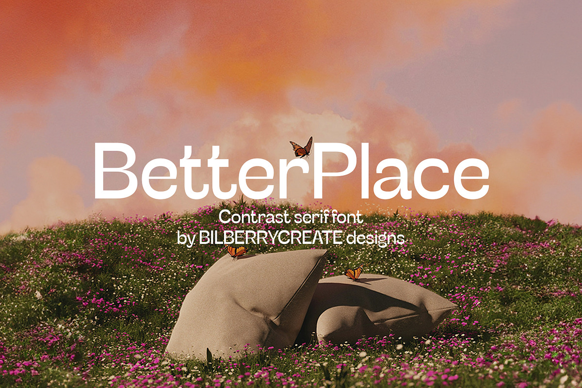 Better Place - Contrast serif font, a Sans Serif Font by BilberryCreates (Photo 1 of 14)