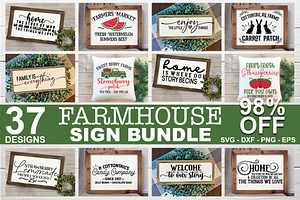 Farmhouse Sign Svg Bundle