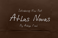 Atlas Novas Modern Handwriting Font