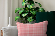 Pink Plaid Pattern Background, a Pattern Graphic by elfy creative (Thumbnail 3 of 4)