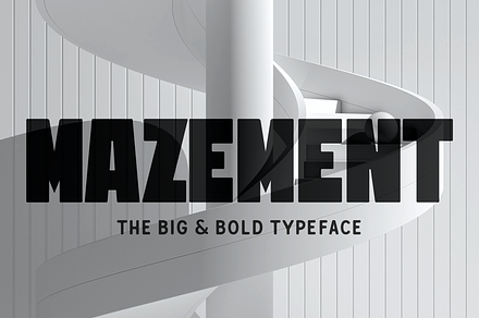 Mazement - Big & bold typeface
