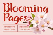 Blooming Pages Spring Font, a Font by PutraCetol Studio (Thumbnail 1 of 5)