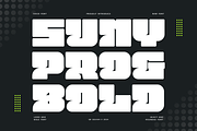Sunyprog Bold Heavy & Logotype Font, a Sans Serif Font by QR Design Studio (Thumbnail 1 of 8)