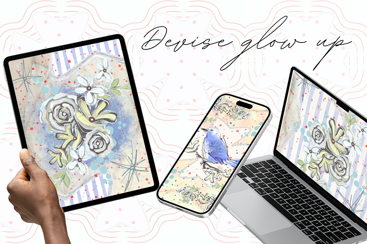 Floral winter bird illust.(handpaint, a Seasonal Illustration by Grandma's Lore (Photo 8 of 12)