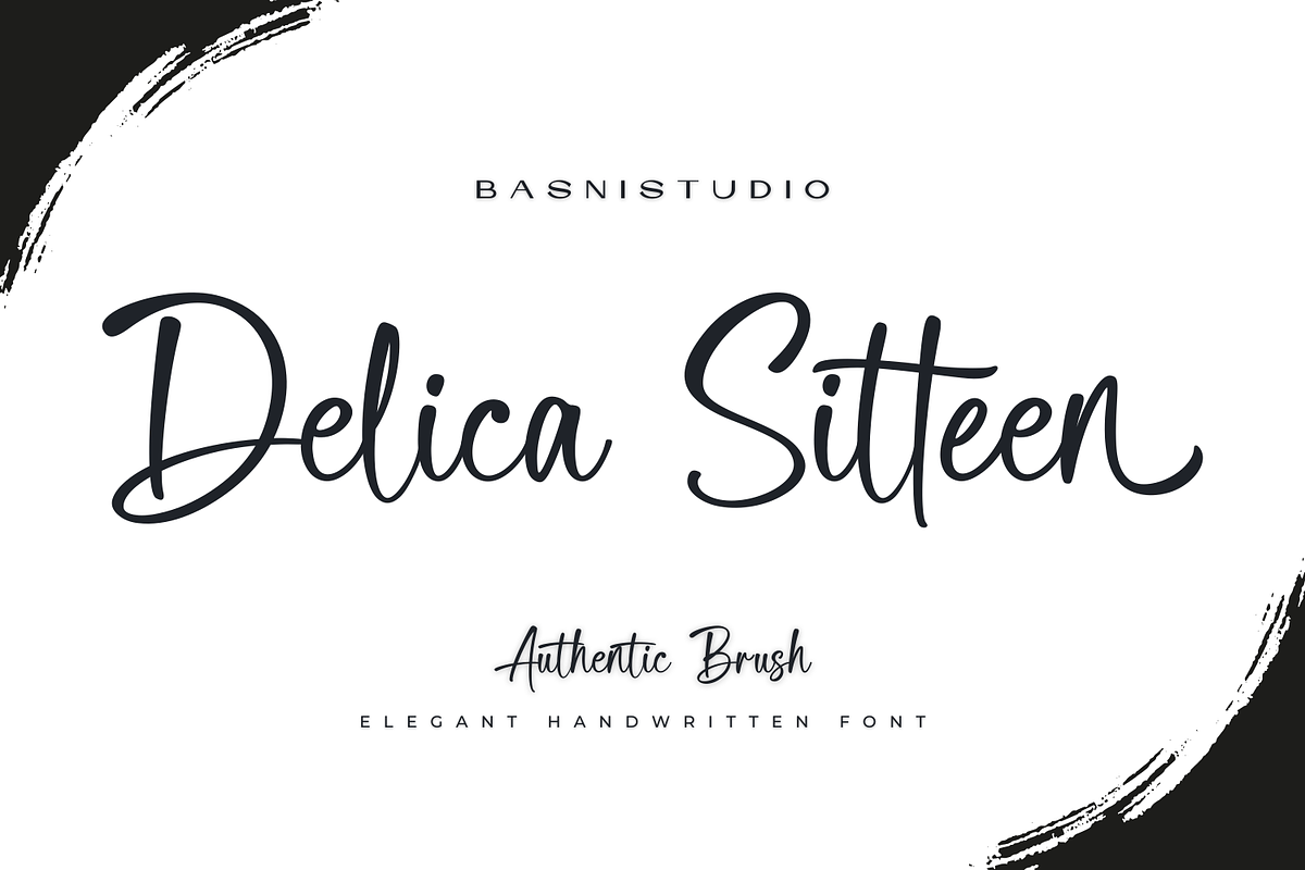 Delica Sitteen Casual Handwritten, a Handwritten Font by Basnistudio (Photo 1 of 13)