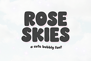 Rose Skies | Cute Bubbly Font, a Handwritten Font by KA Designs (Thumbnail 1 of 11)