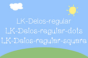 Delos Playful Kids Inspired Font, a Font by Elegrad Design Agency (Thumbnail 3 of 4)