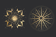 Golden kaleidoscope. Vector graphics, a Decorative Illustration by Chikovnaya (Thumbnail 10 of 14)