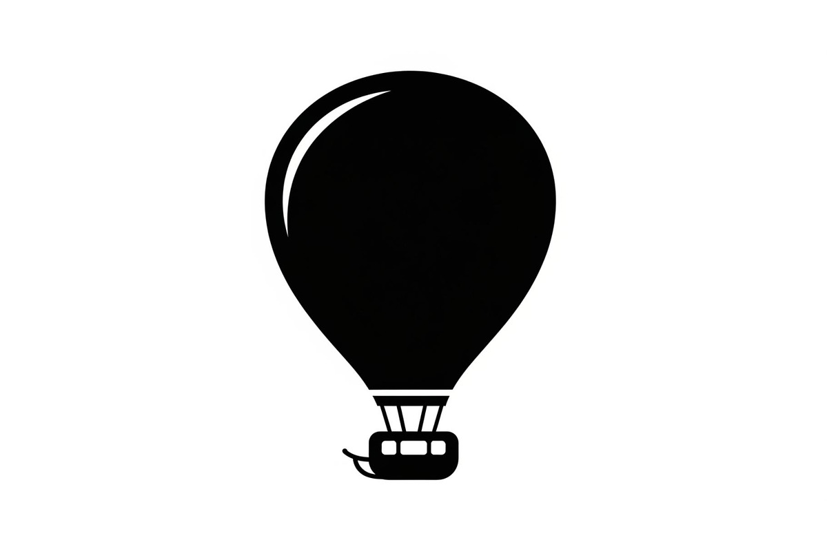 Hot Air Balloon Silhouette Bundle, an Illustration by Designer_Momina (Photo 8 of 51)