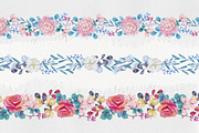 Watercolor Pink Floral Alphabet, a Decorative Illustration by Ana design (Thumbnail 3 of 5)