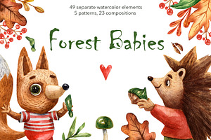 Forest Babies - Watercolor Set