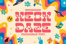 Neon Daze - Psychadelic Font