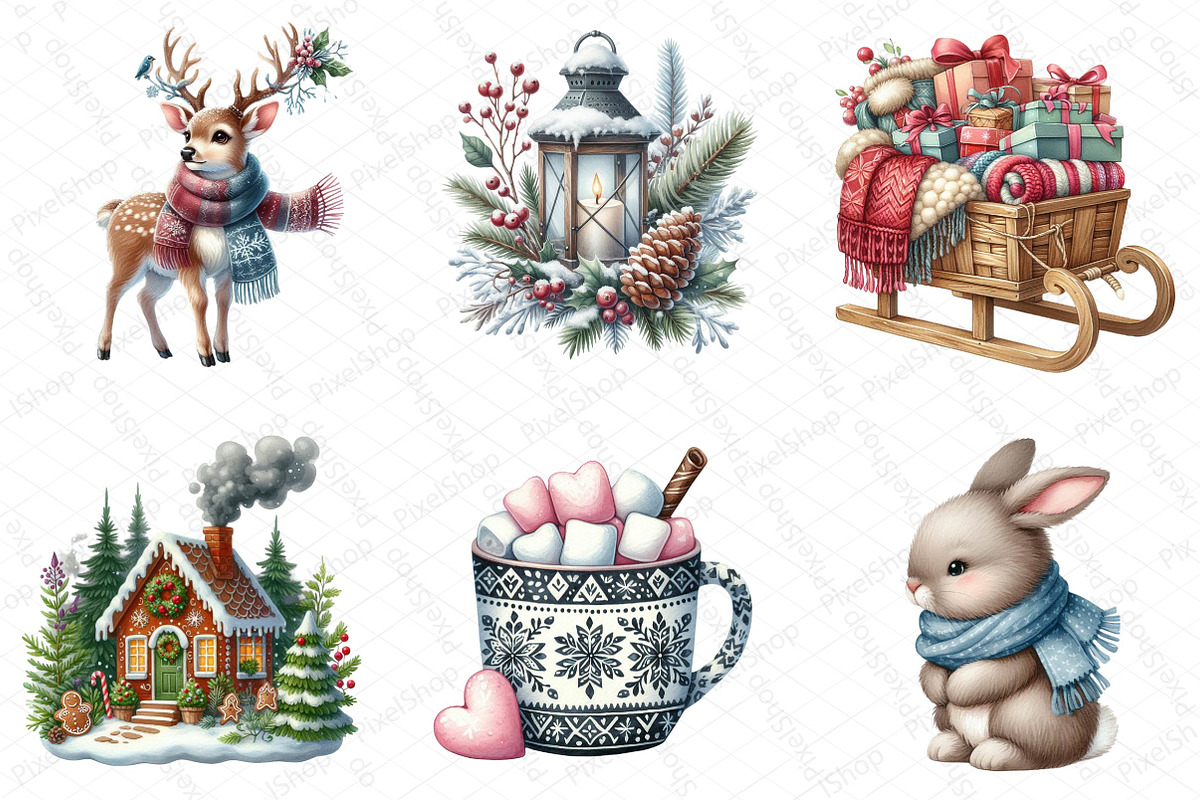 Cozy Winter Wonderland Collection, an Illustration by DreamPrint404 (Photo 3 of 5)
