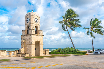 Palm Beach Worth Avenue clock tower, an Architecture Photo by Maria Kray