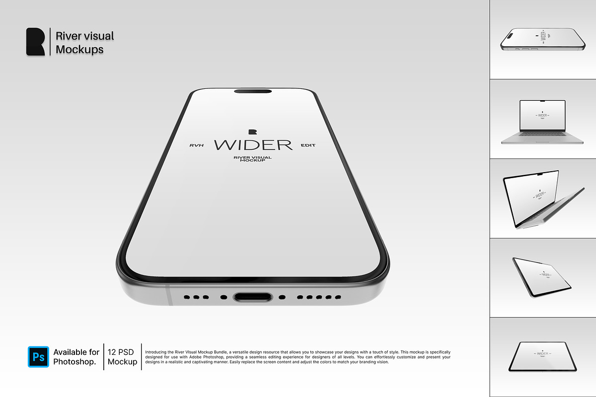 Device Mockup Wider Series Bundle, a Device Mockup by River Visual (Photo 1 of 14)
