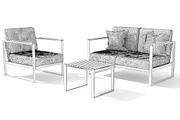 Balcony B - Timber and Steel, a Furniture 3D Model by 3DCargo (Thumbnail 6 of 7)