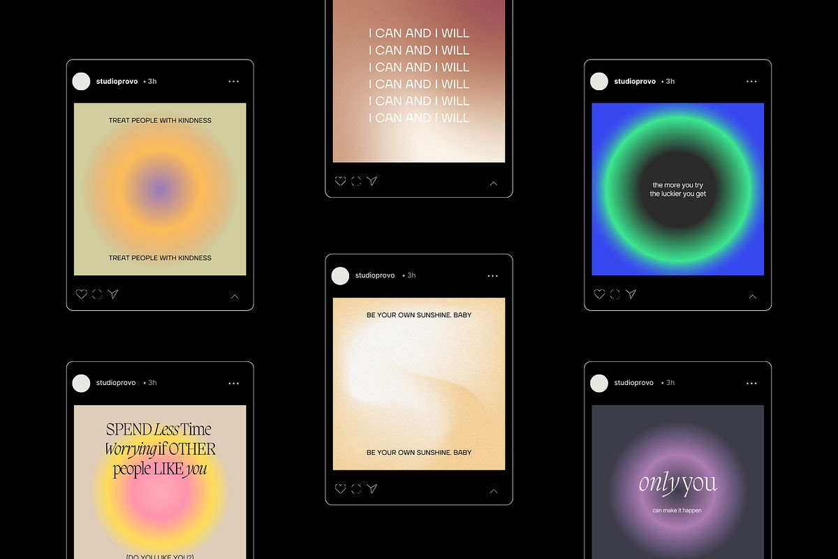 Canva Instagram Gradient Quotes, a Social Media Template by Studio Provo (Photo 7 of 9)