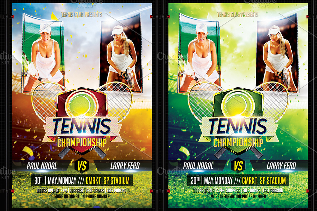 Tennis Flyer, a Flyer Template by Basez Flyers (Photo 3 of 5)