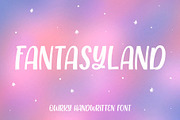 Fantasyland - quirky font, a Sans Serif Font by Kamilla.writes.letters (Thumbnail 1 of 9)