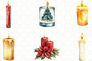 Christmas Glitter Candle Clipart, an Illustration by Black Bird Studio (Thumbnail 4 of 6)