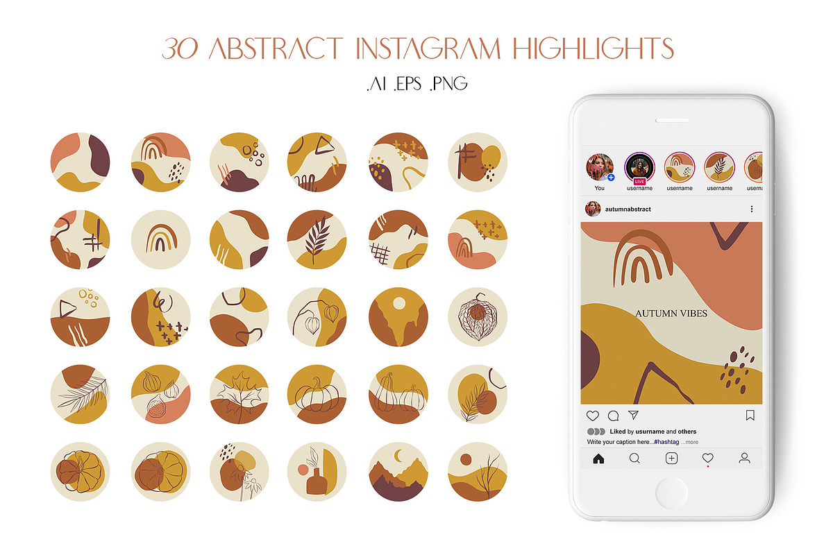 Abstract Autumn Set, an Illustration by Natalia Fedorova (Photo 9 of 17)