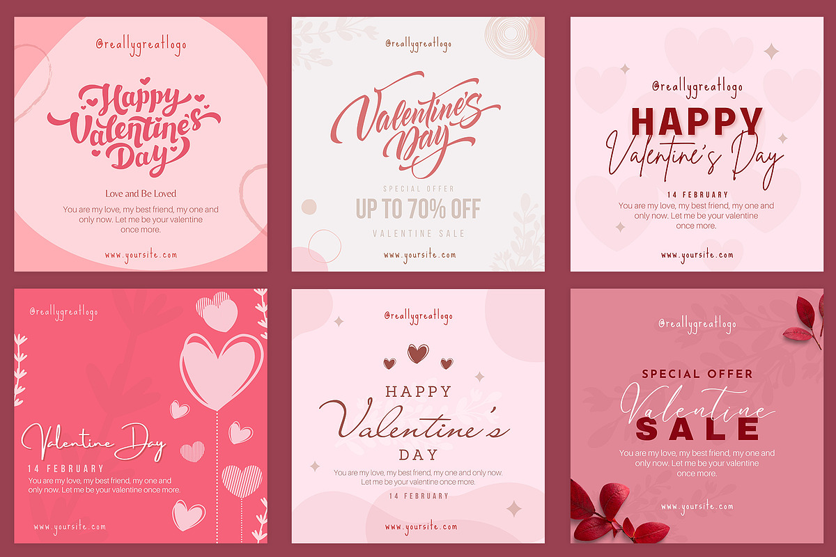 Canva instagram Valentine Template, a Social Media Template by illycreative (Photo 4 of 5)