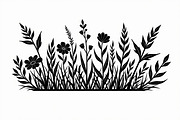 Elegant Wildflower Silhouette Bundle, an Illustration by Creativeshirt (Thumbnail 13 of 13)