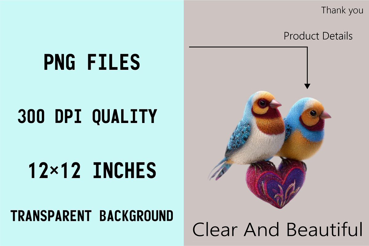 Quirky Valentine Birds Clipart Bundl, an Illustration by SVGArt (Photo 3 of 8)