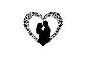 Couple Love Heart Silhouette Bundle, an Illustration by Amazin_art (Thumbnail 16 of 51)