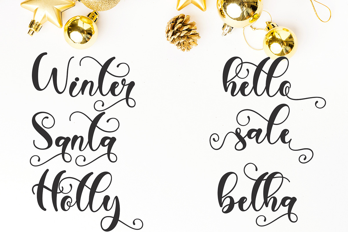 Christmas Smile, a Script Font by Yoga Letter (Photo 5 of 8)
