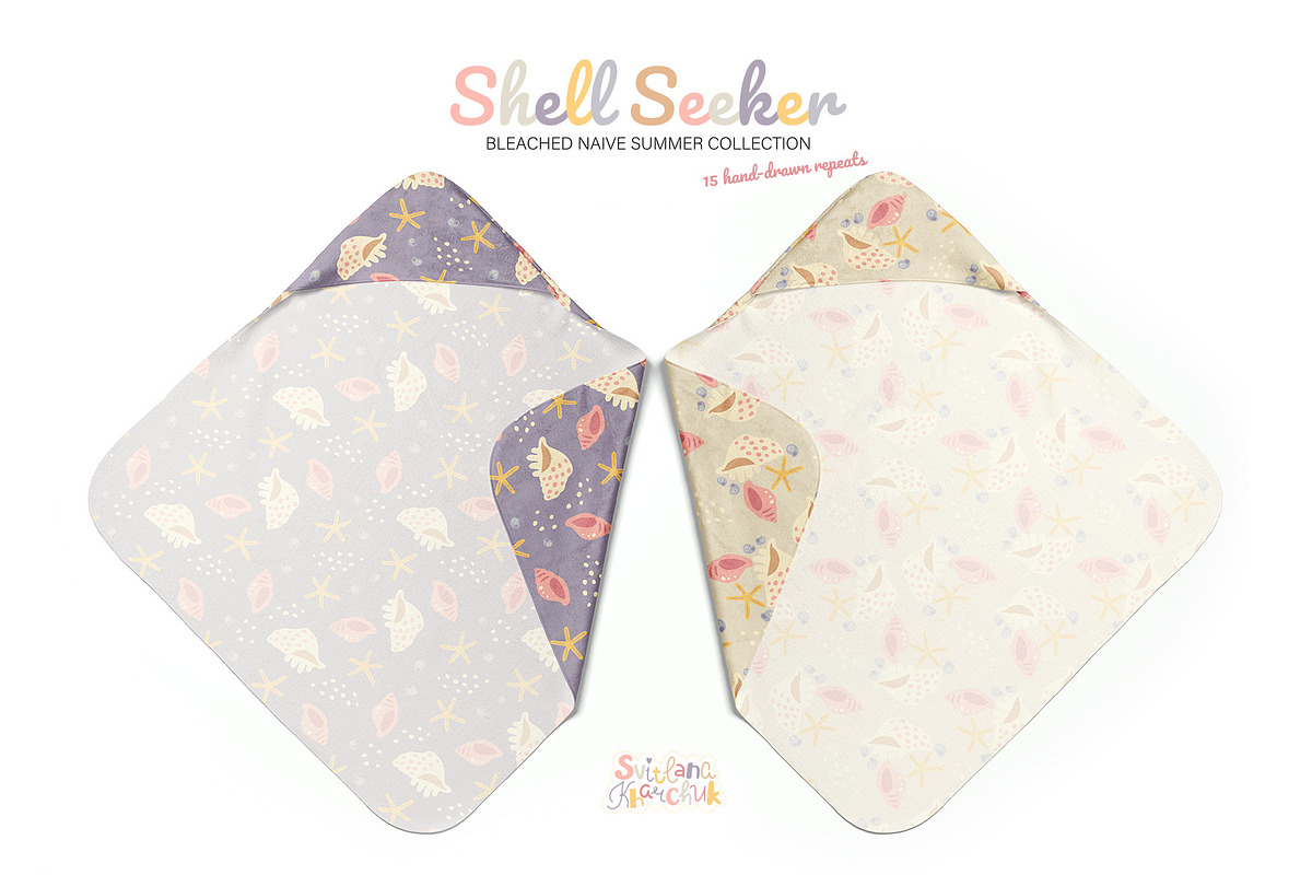 Shell Seeker: vector patterns, a Pattern Graphic by Svitlana Kharchuk (Photo 5 of 10)