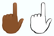 Backhand index pointing up icon, an Emoji Icon by Yayasya (Thumbnail 3 of 3)