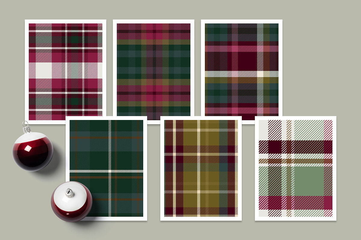 Christmas Plaid Vector Patterns, a Pattern Graphic by Bloomart Studio (Photo 6 of 6)
