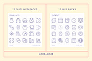 Mega Bundle Vol 7 Line Icons, an Outline Icon by Made by Made (Thumbnail 4 of 9)