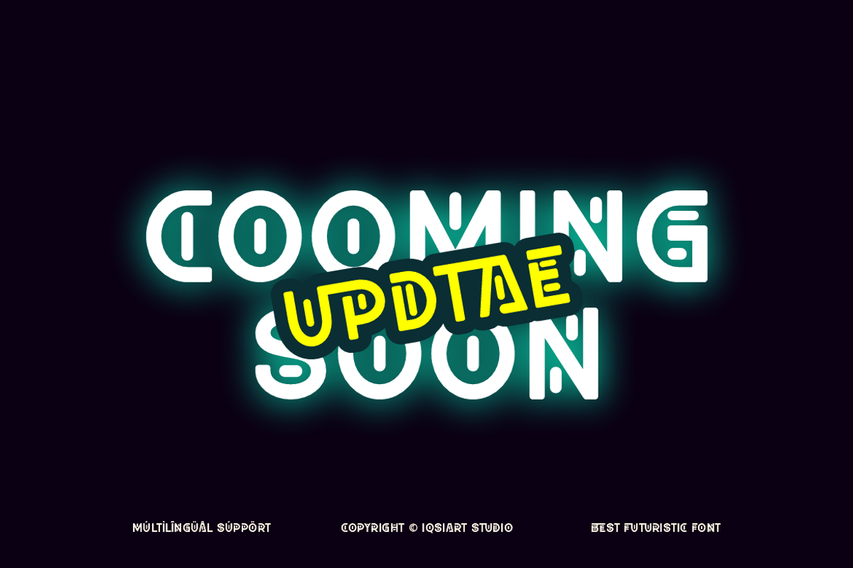 Onerta - Neon Futuristic Font, a Sans Serif Font by Iqsiart Studio (Photo 4 of 12)