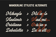 Wanderline – Vintage Script Font, a Font by MovinkGraphicStudio (Thumbnail 3 of 6)