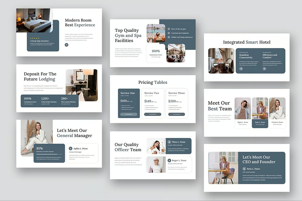 Hotel Resort Google Slides preview 4