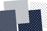 Navy and White Polka Dots, a Pattern Graphic by Julie Campbell (Thumbnail 2 of 10)