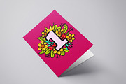 One year clipart (flowers & crown), a Stationery Template by Love Giftery (Thumbnail 2 of 2)