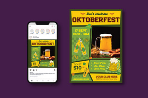 Oktoberfest Flyer, a Flyer Template by iDoodle Studio