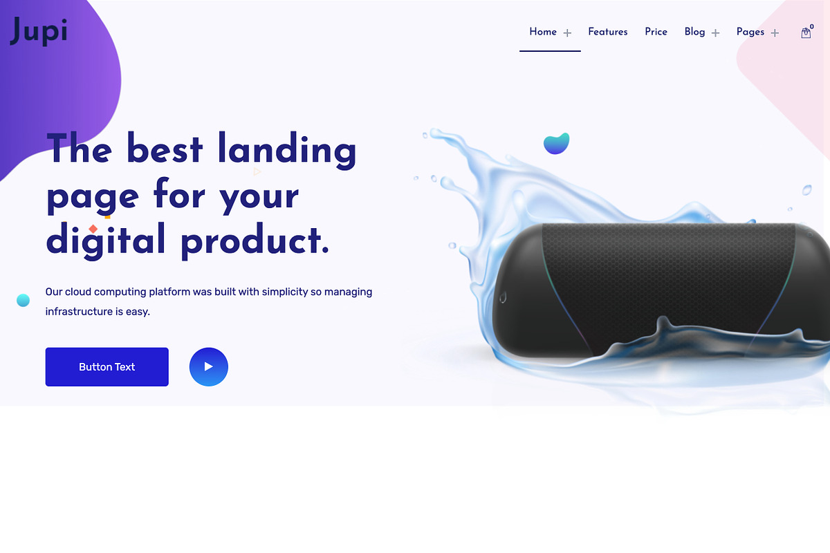 Product Landing Theme WP Elementor, a WordPress Template by UInstrument (Photo 2 of 6)