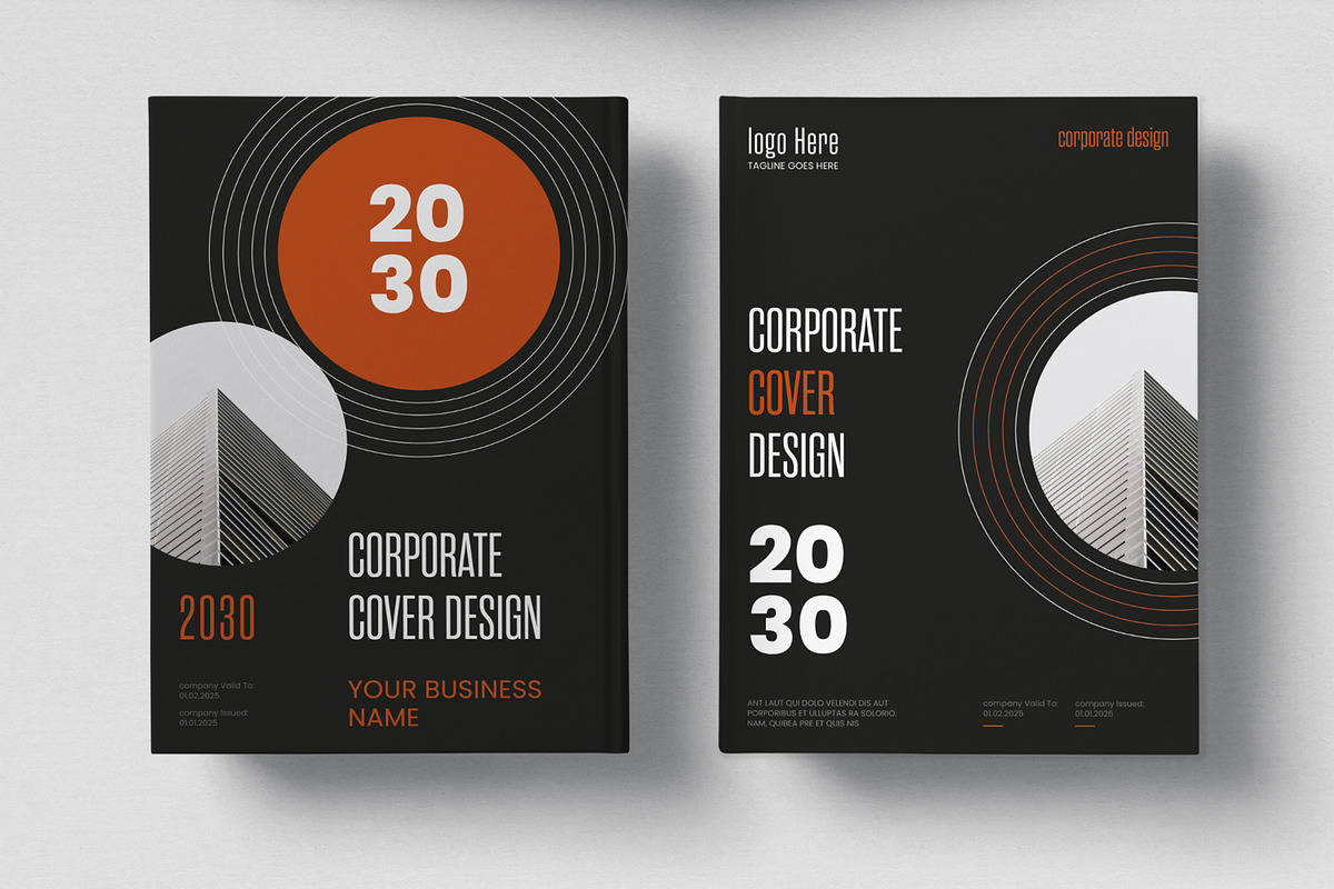 Corporate Book Cover Design Template preview 3