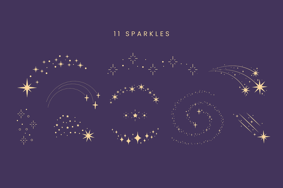 Hand-drawn Stars & Sparkles, an Object Graphic by Kristina Chistiakova (Photo 2 of 4)