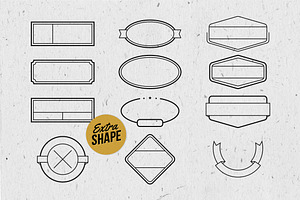 70 Vintage Badges Logo Pack