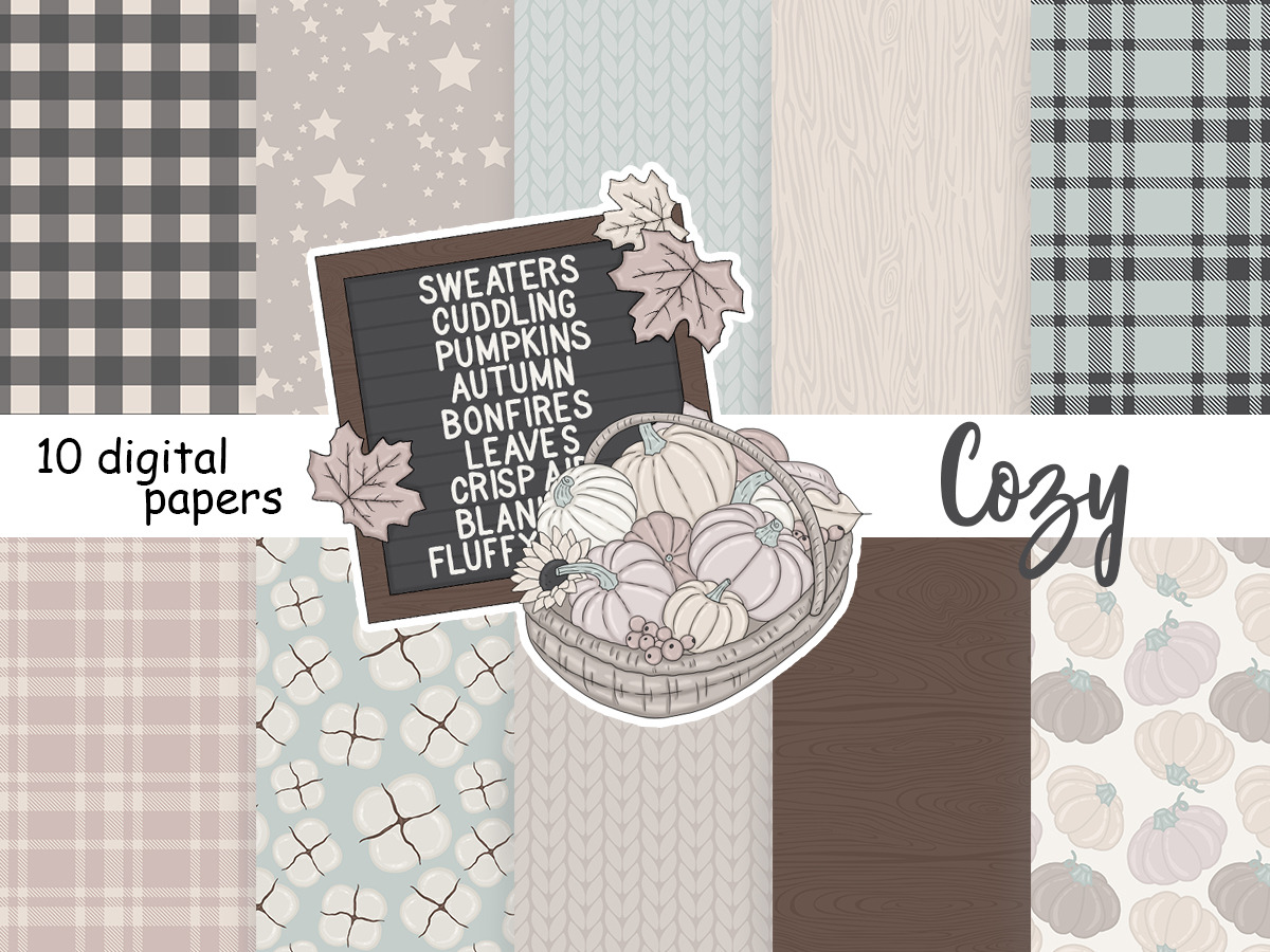 Cozy Pattern, a Pattern Graphic by GlamArtZhanna